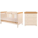Tutti Bambini Rio 2pc Room Set & Mattress, Cashmere/Honey Oak