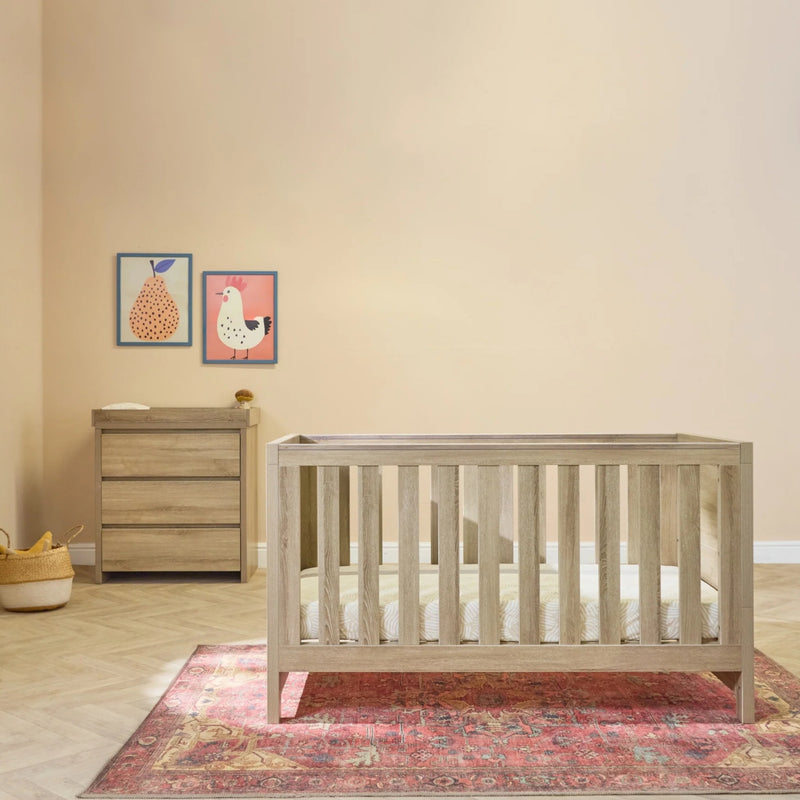 Tutti Bambini Modena 2 Piece Room Set & Mattress, Oak