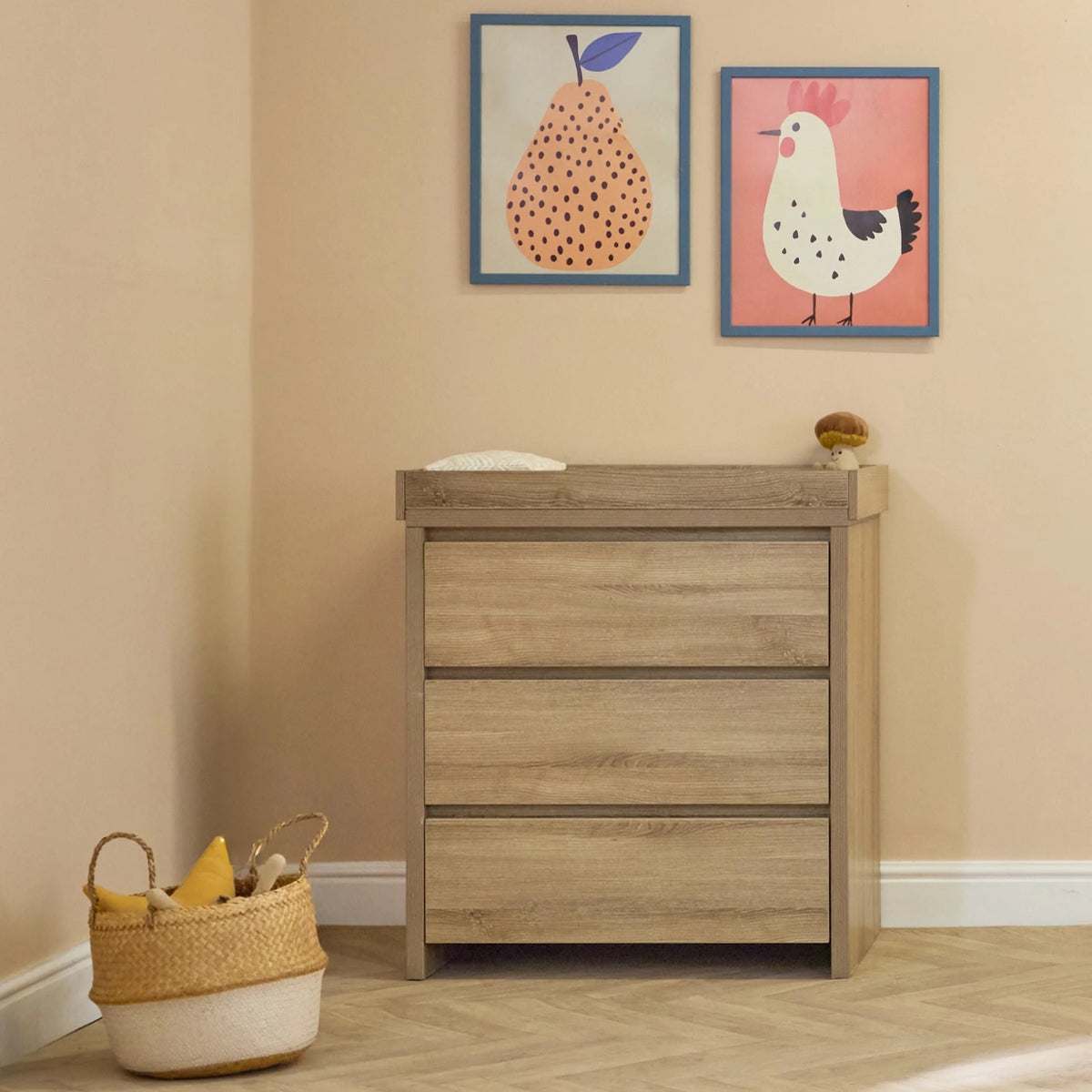Tutti Bambini Modena 2 Piece Room Set & Mattress, Oak