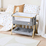 Tutti Bambini CoZee Mini Me Play Crib, Oak/Charcoal