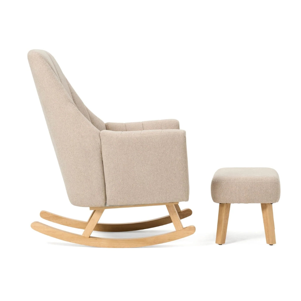 Tutti Bambini Jonah Nursing Chair & Stool, Stone