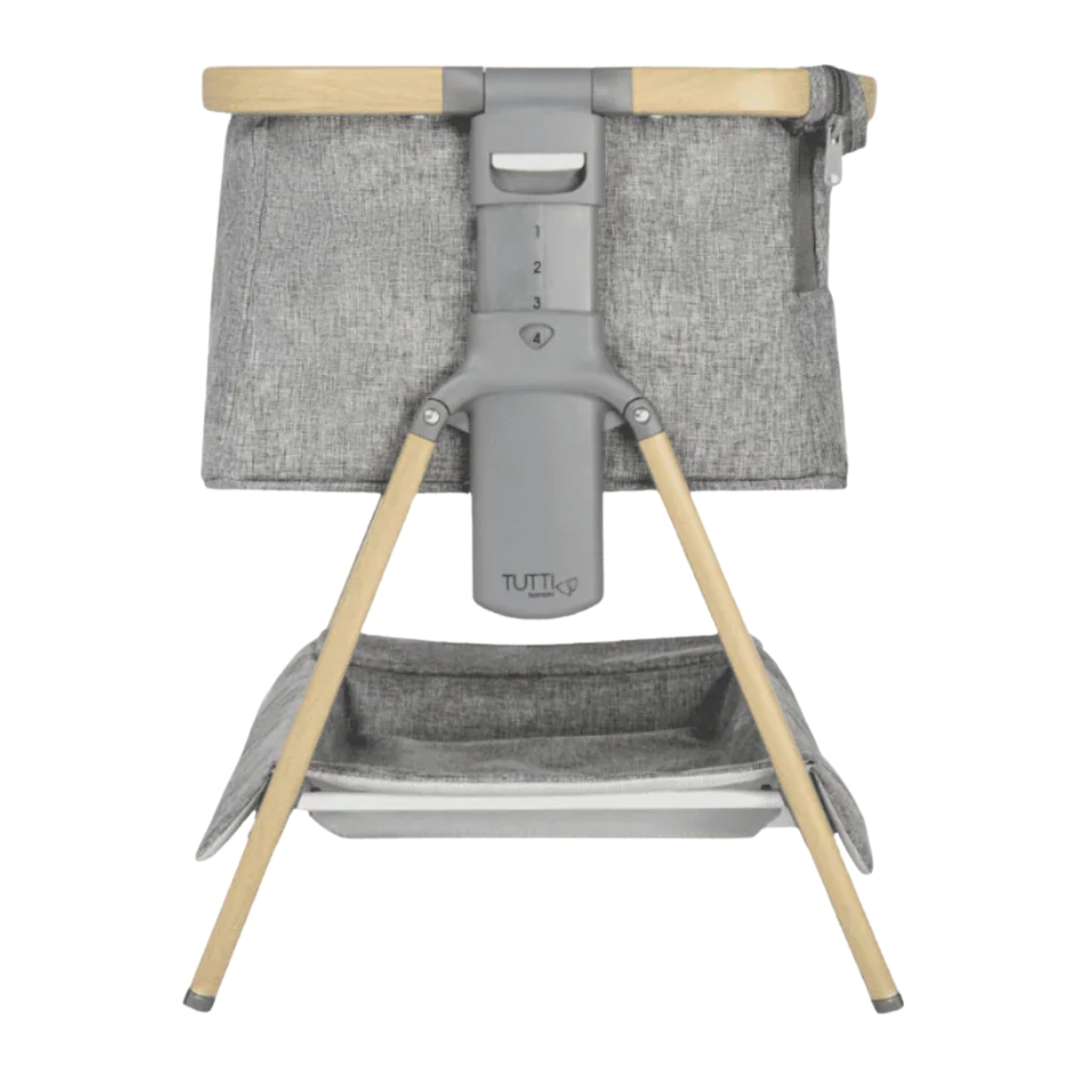 Tutti Bambini CoZee Mini Me Play Crib, Oak/Charcoal