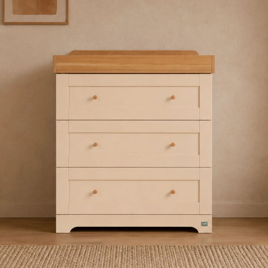 Tutti Bambini Rio Chest Changer, Cashmere/Honey Oak