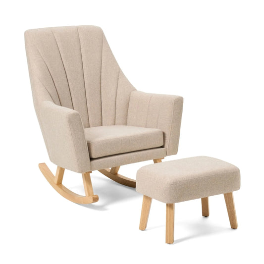 Tutti Bambini Jonah Nursing Chair & Stool, Stone