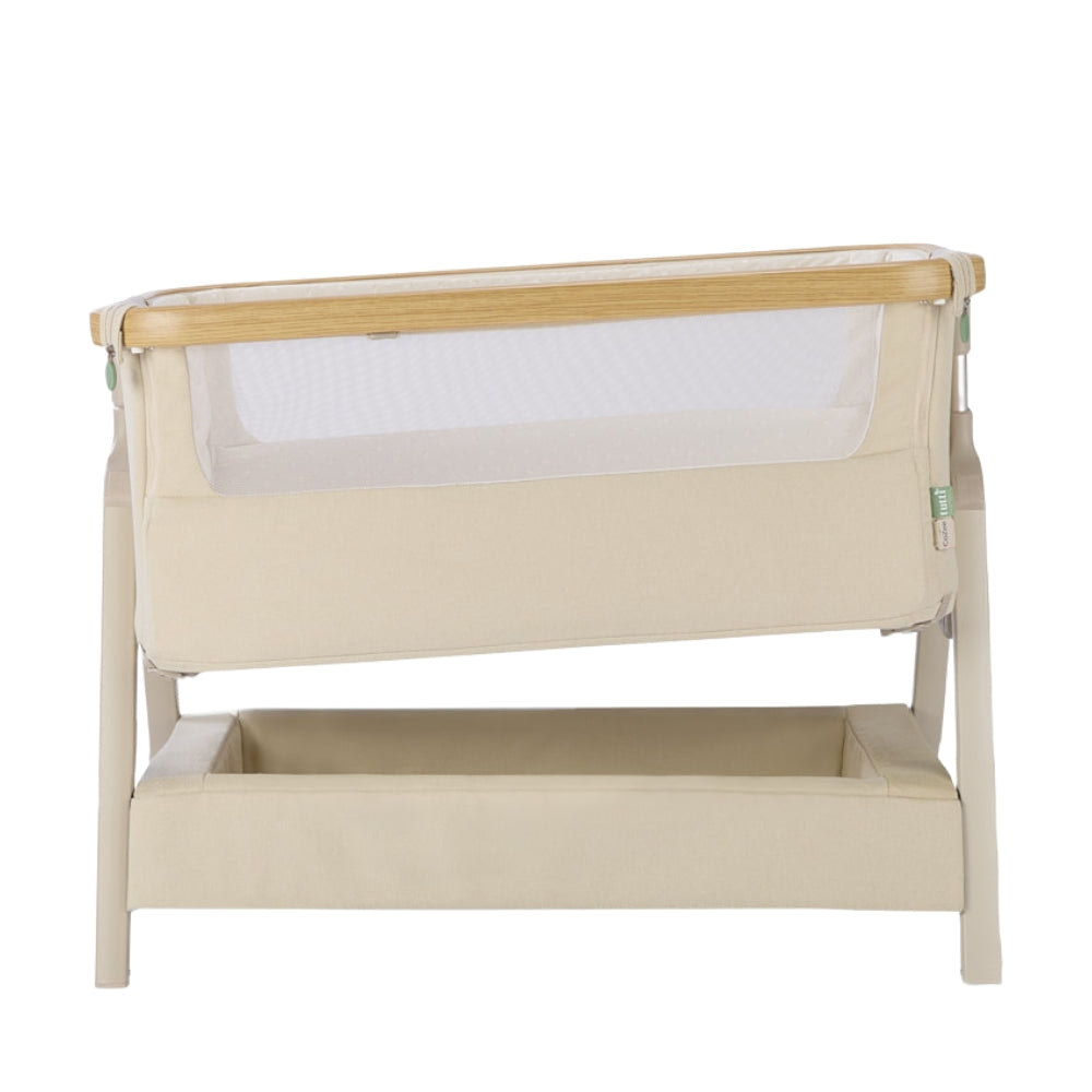 Tutti Bambini CoZee Air 2 Bedside Crib, Toasted Oak/Sand