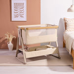 Tutti Bambini CoZee Air 2 Bedside Crib, Toasted Oak/Sand