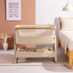 Tutti Bambini CoZee Air 2 Bedside Crib, Toasted Oak/Sand