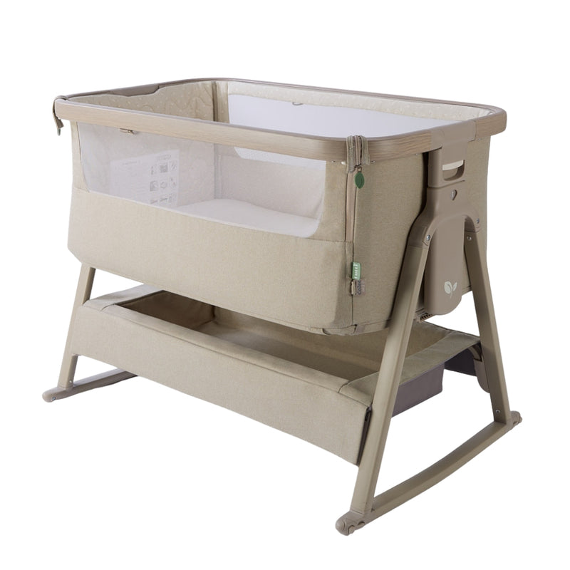 Tutti Bambini CoZee Air 2 Bedside Crib, Soft Walnut/Cocoa