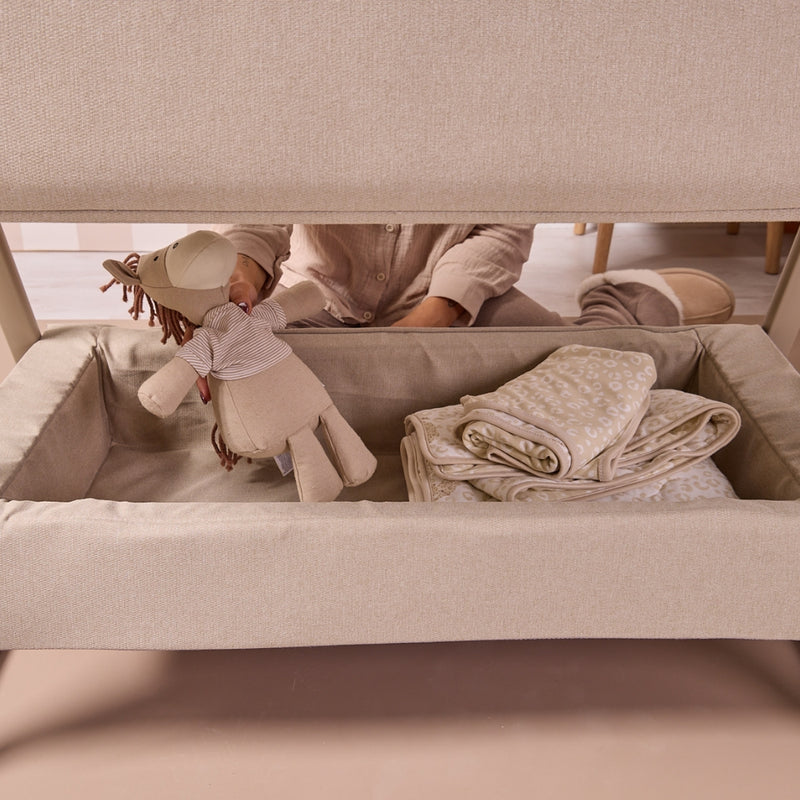 Tutti Bambini CoZee Air 2 Bedside Crib, Soft Walnut/Cocoa