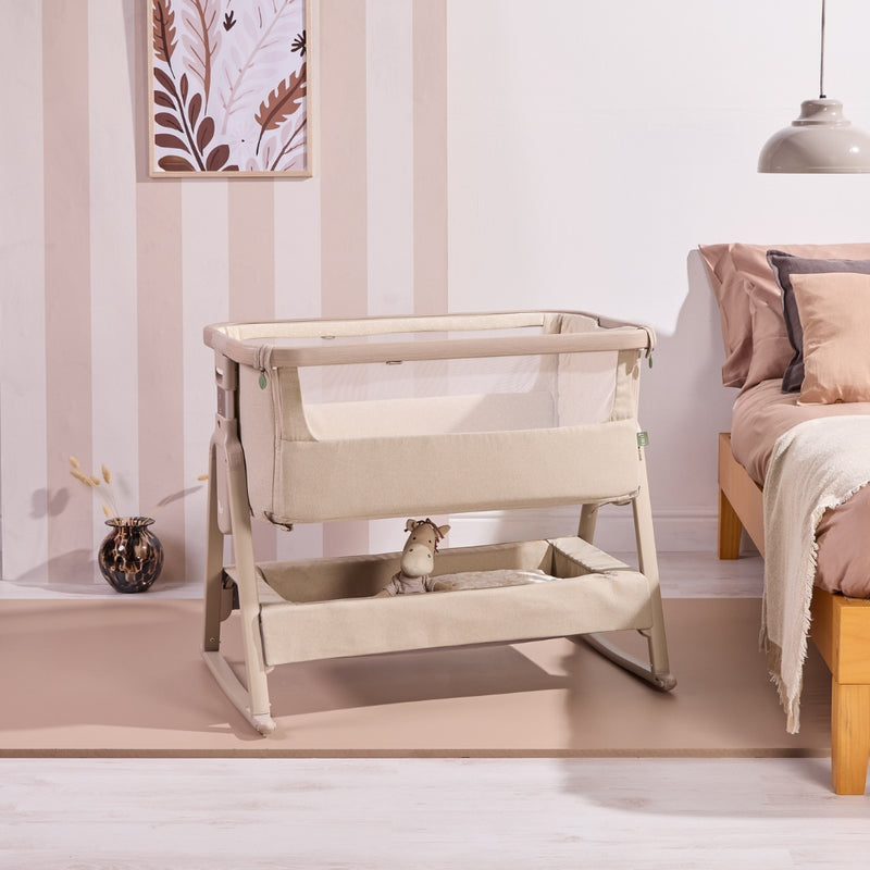 Tutti Bambini CoZee Air 2 Bedside Crib, Soft Walnut/Cocoa