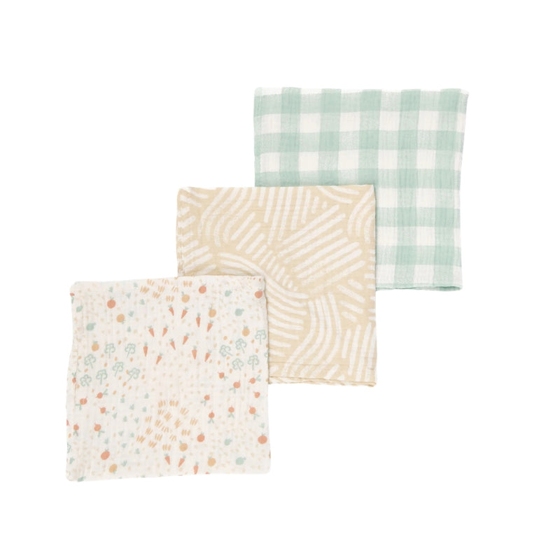 Tutti Bambini Muslin Squares 3pk, Good Life