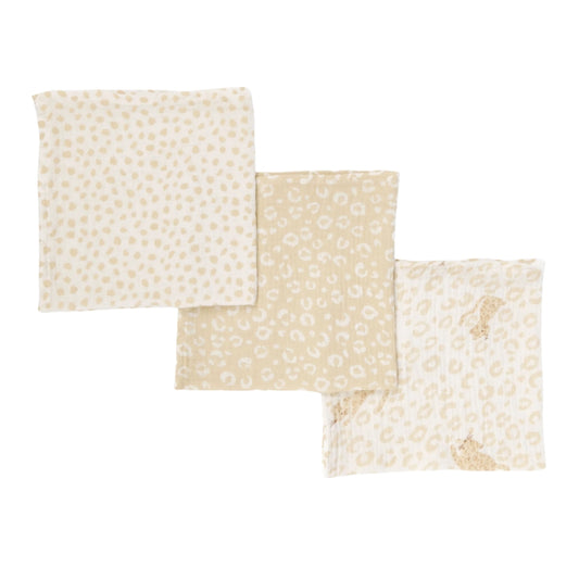 Tutti Bambini Muslin Squares 3pk, Love Cats