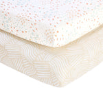 Tutti Bambini 2pc Bedside Crib Fitted Sheets, Good Life