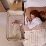 Tutti Bambini Cozee Zen Bedside Crib, Sand