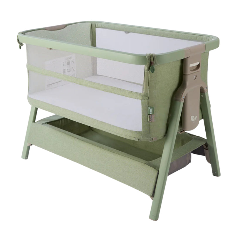 Tutti Bambini Cozee Zen Bedside Crib, Eucalyptus