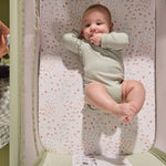 Tutti Bambini Cozee Zen Bedside Crib, Eucalyptus