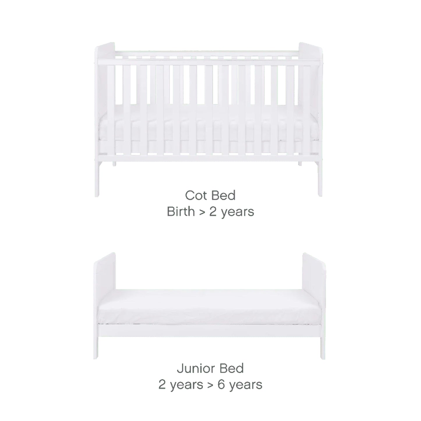Tutti Bambini Rio Cot Bed - with Cot Top Changer & Mattress