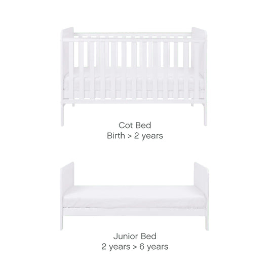 Tutti Bambini Rio Cot Bed - with Cot Top Changer & Mattress