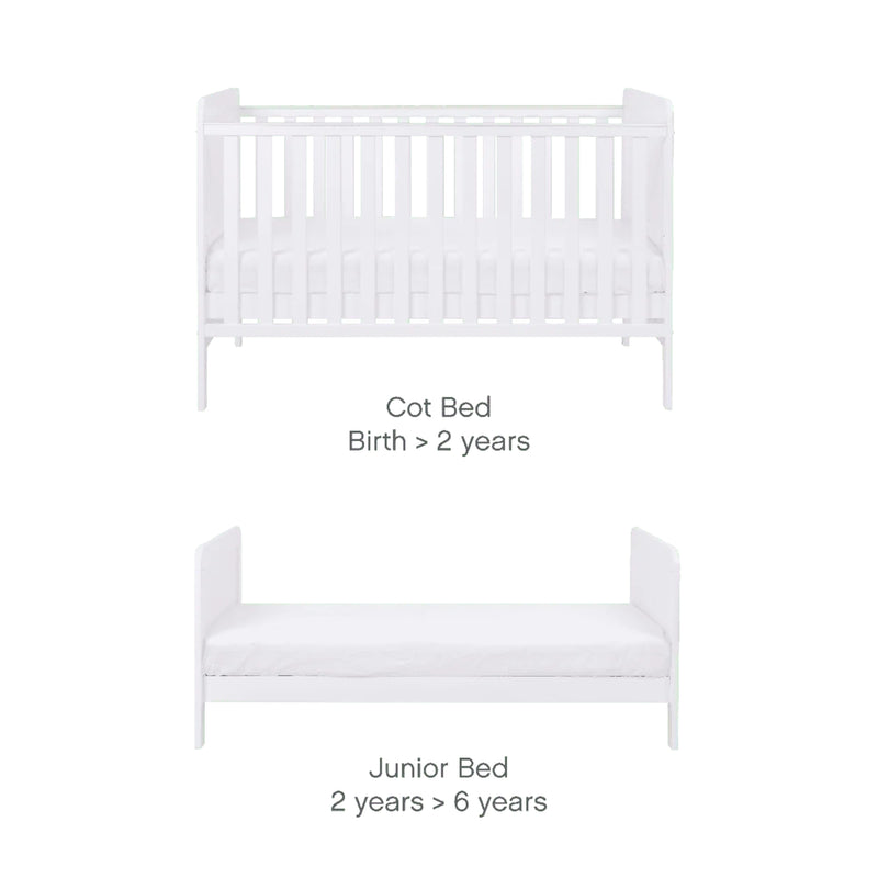 Tutti Bambini Rio Cot Bed - with Cot Top Changer & Mattress