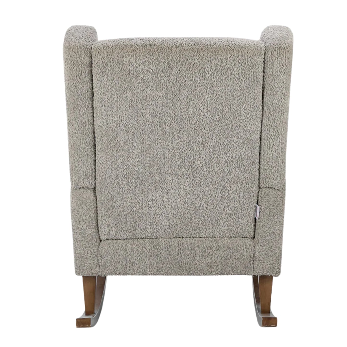 Tutti Bambini Harper Wingback Rocking Chair & Foot Stool, Teddy Grey