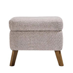 Tutti Bambini Harper Wingback Rocking Chair & Foot Stool, Teddy Grey