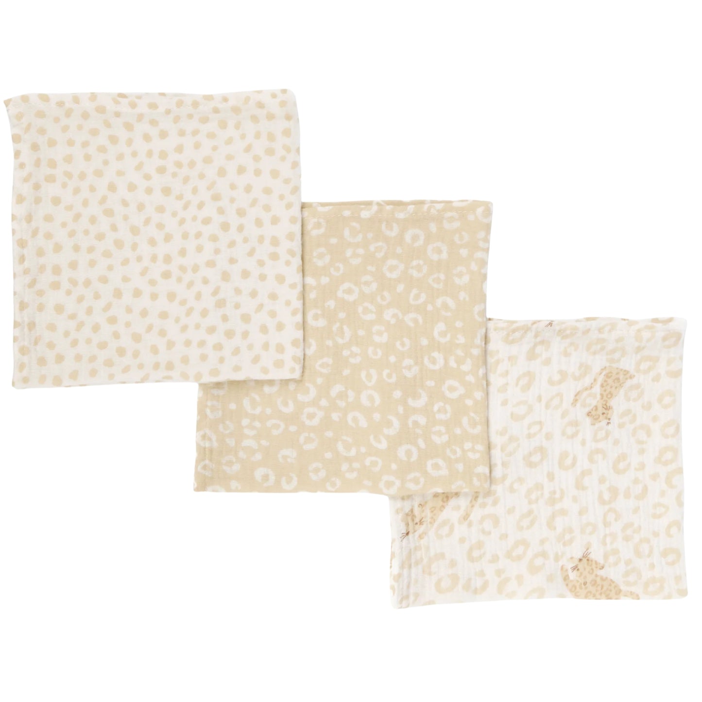 Tutti Bambini Large Muslin Square Swaddles 3pk, Love Cats