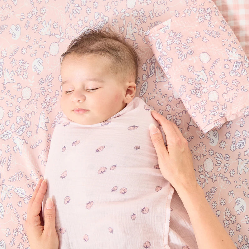 Tutti Bambini Large Muslin Square Swaddles 3pk, Tiny Tails