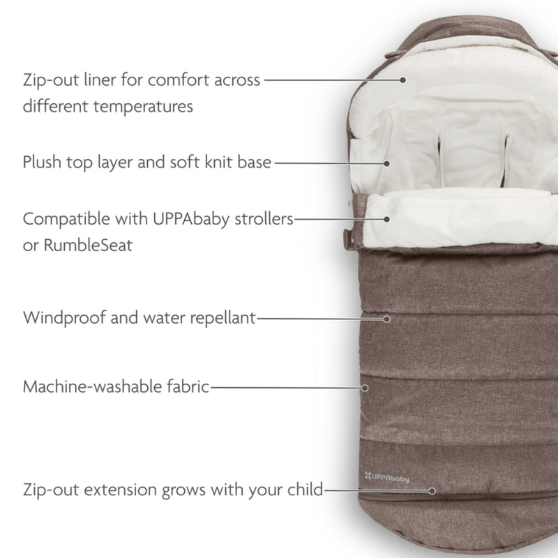 UPPAbaby New CozyGanoosh Footmuff, Owen