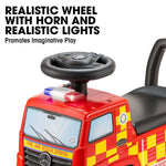 Xootz Mercedes Foot to Floor Ride On - Fire Engine