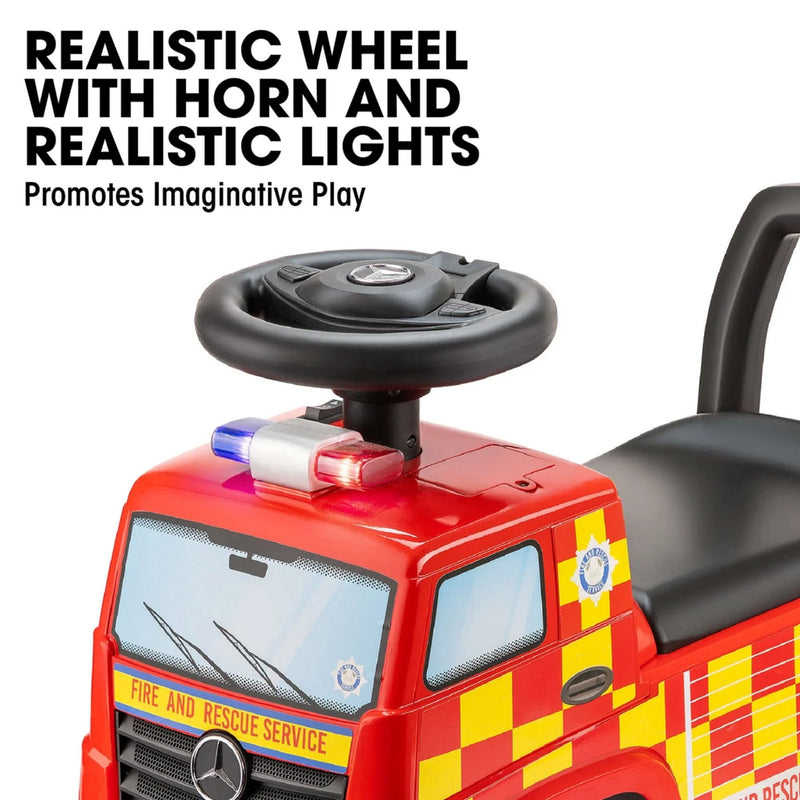Xootz Mercedes Foot to Floor Ride On - Fire Engine