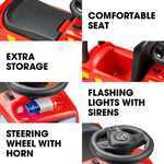 Xootz Mercedes Foot to Floor Ride On - Fire Engine