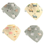 Ziggle 4pc Bandana Dribble Bibs, Country Life