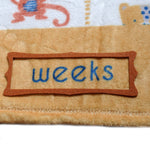 Ziggle Milestone Blanket, Savanna Animals