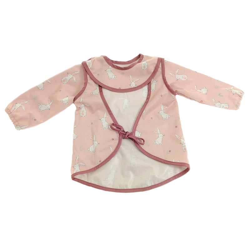 Ziggle Coverall Feeding Bib, Bunnies