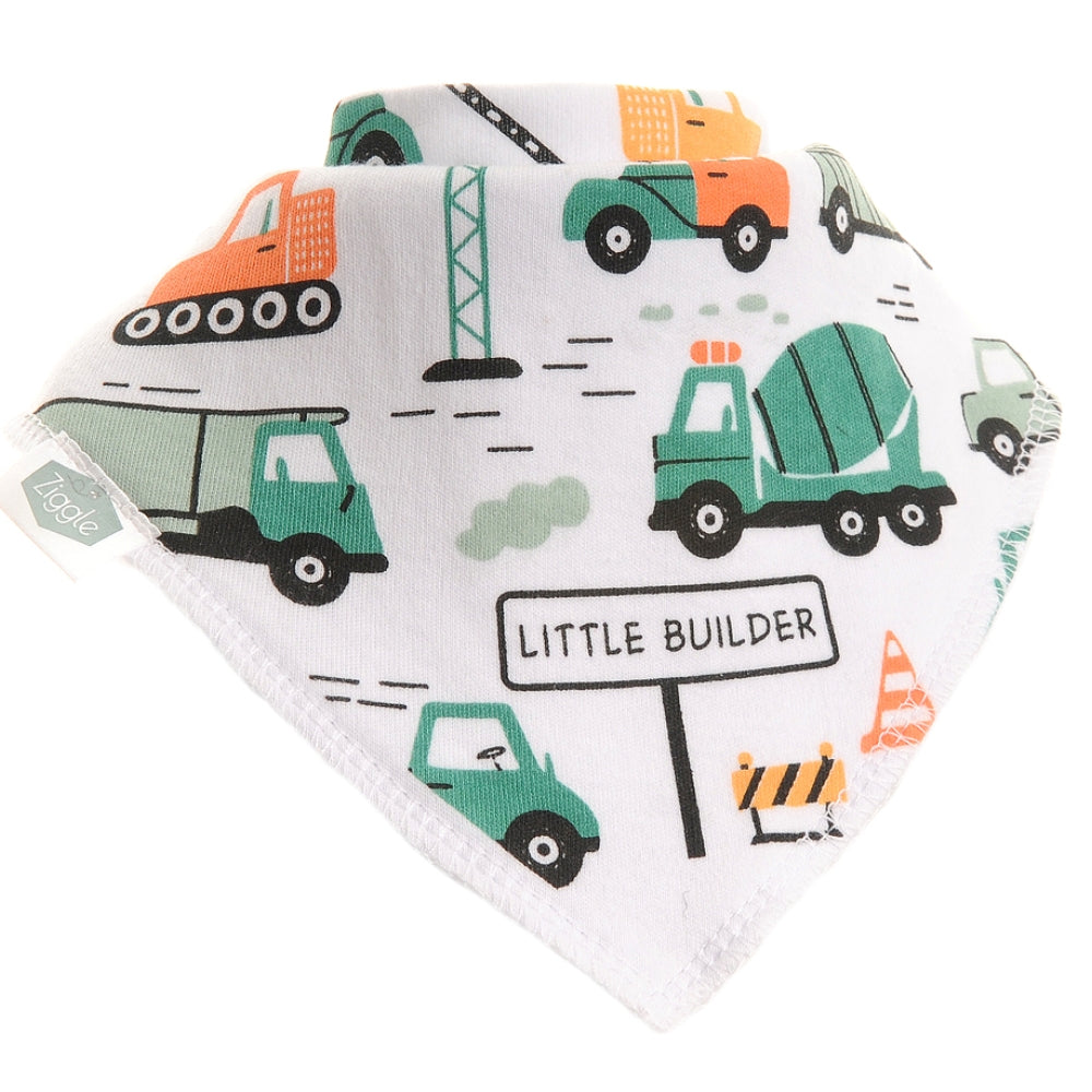 Ziggle 4pc Bandana Dribble Bibs, Vroom