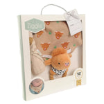 Ziggle Baby Essentials Gift Set, Highland Cow