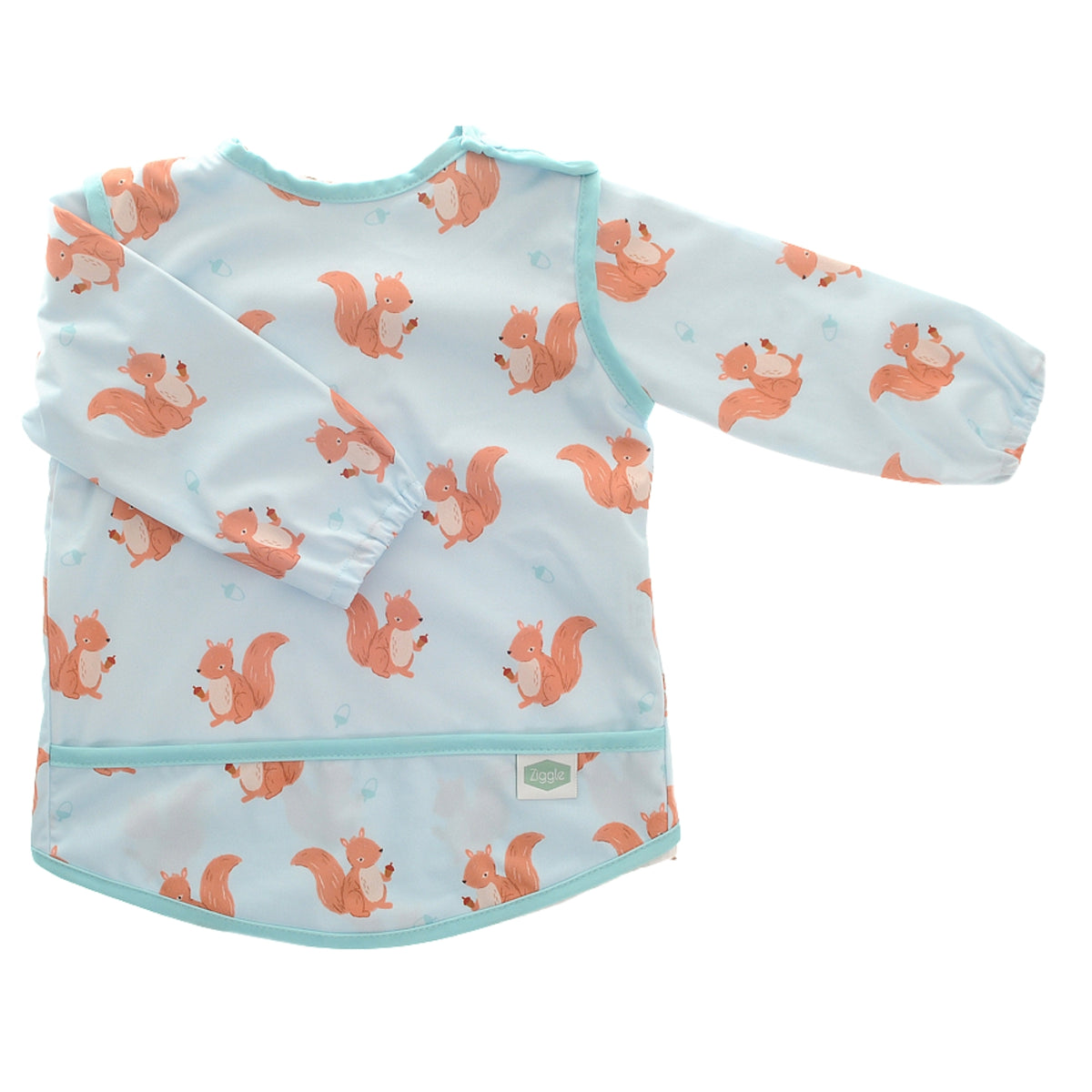 Ziggle Coverall Feeding Bib, Squirrels