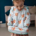 Ziggle Coverall Feeding Bib, Squirrels