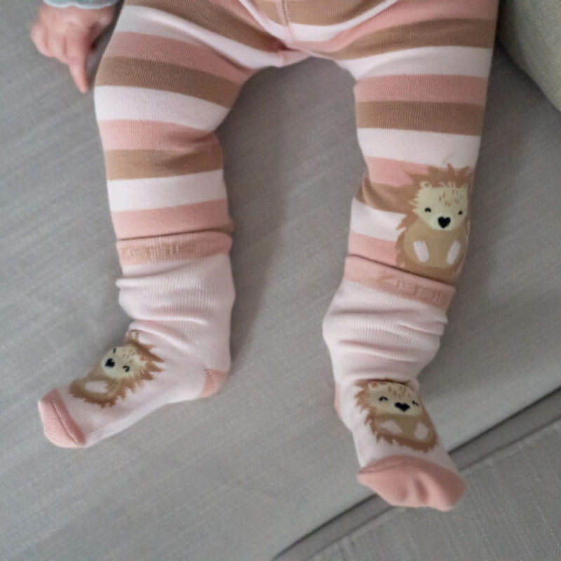 Ziggle Hedgehog Legging & Sock Set, 0-6m