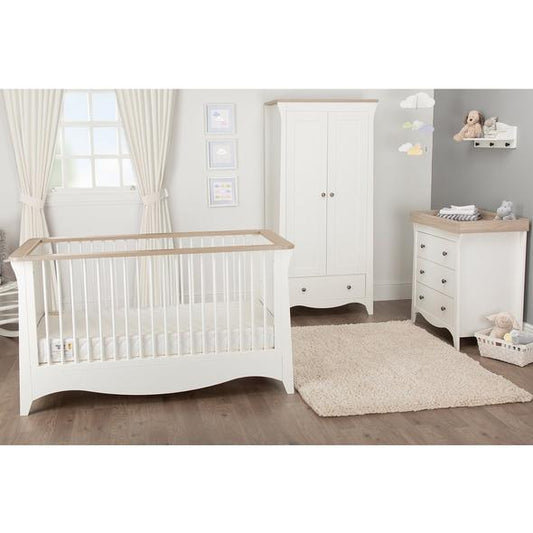 CuddleCo Clara 3 Piece - White / Ash