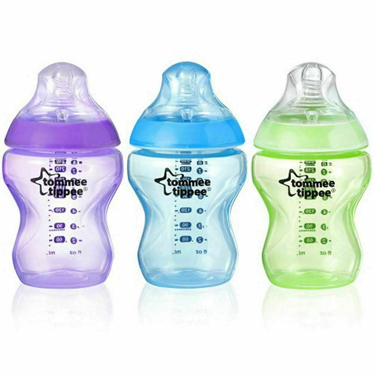 Tommee Tippee 3 Pack Bottles 260Ml Blue