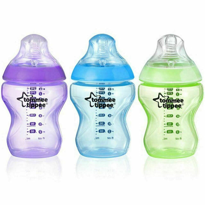 Tommee Tippee 3 Pack Bottles 260Ml Blue