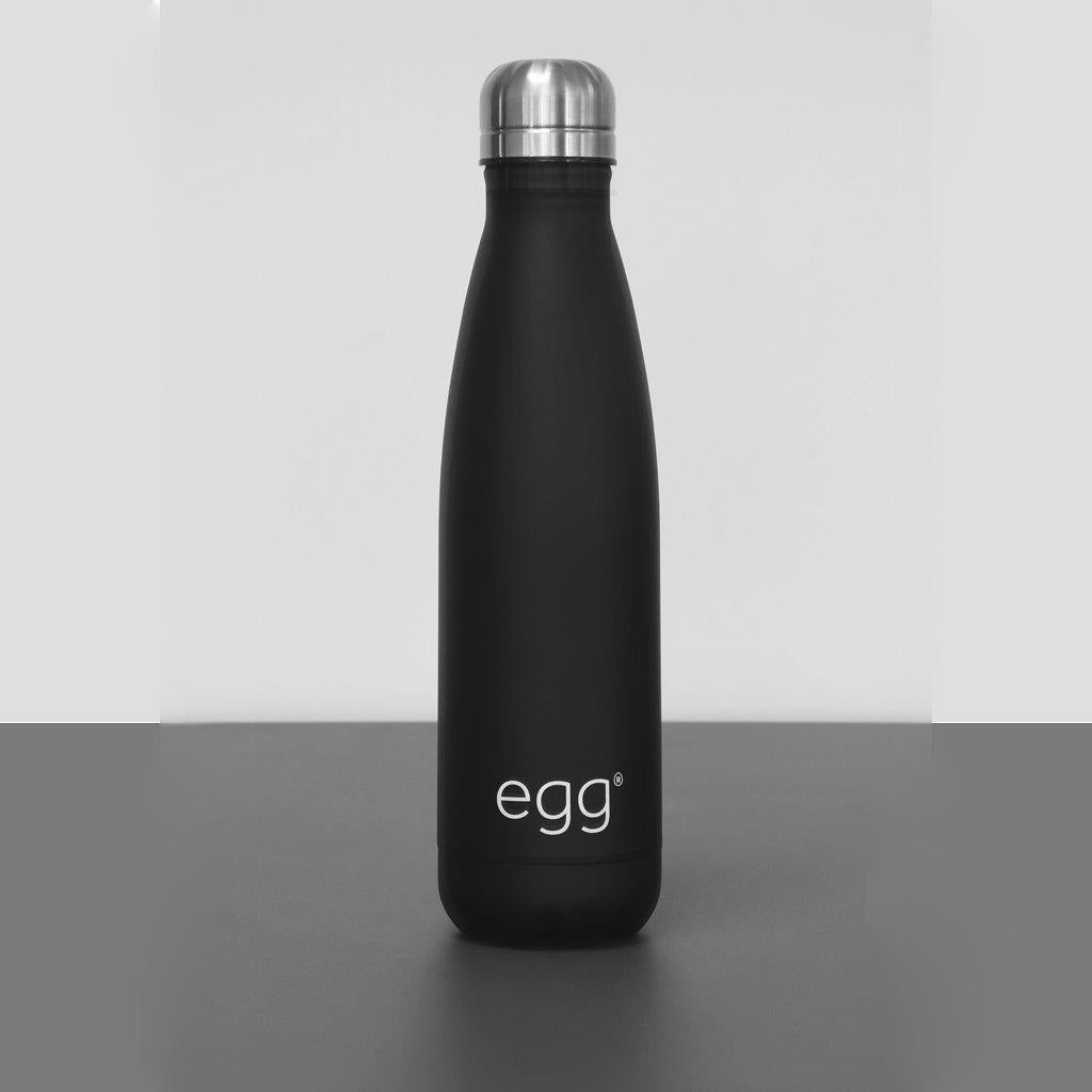 Egg Water Bottle Matte Black