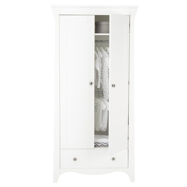 CuddleCo Clara 2 Door Wardrobe WHITE