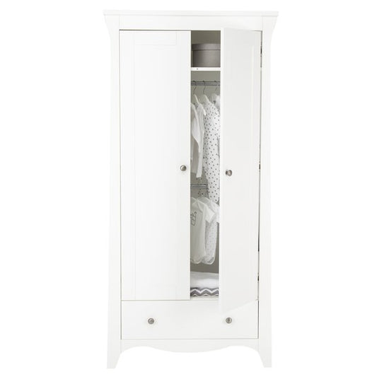 CuddleCo Clara 2 Door Wardrobe WHITE