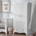 CuddleCo Clara 2 Door Wardrobe WHITE