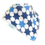 Ziggle Dribble Bib Moroccan Blue Stars