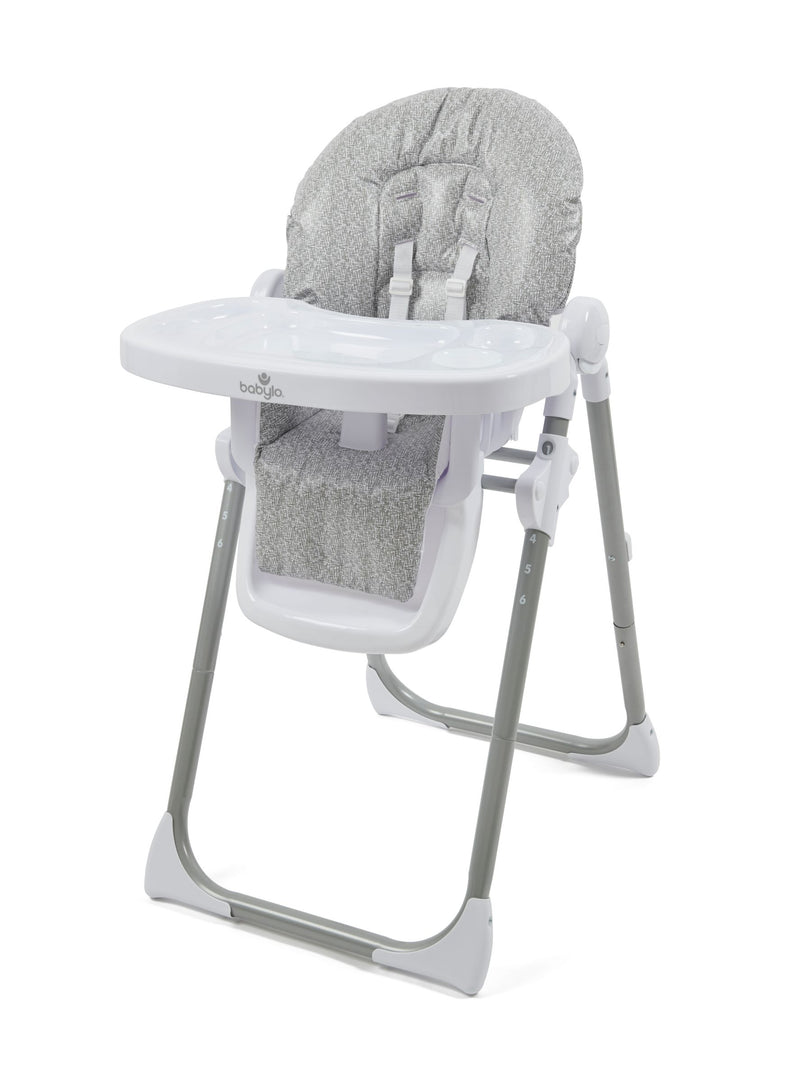 Babylo Hi Lo Highchair GREY MARL