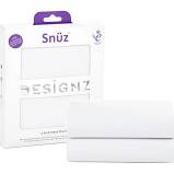 Snuz 2 pack Fitted Crib Sheets-Plain white