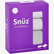 Snuz 3pc. Crib Bedding Set  - Plain Grey